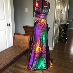 David’s Bridal Starburst Formal Backless Dress